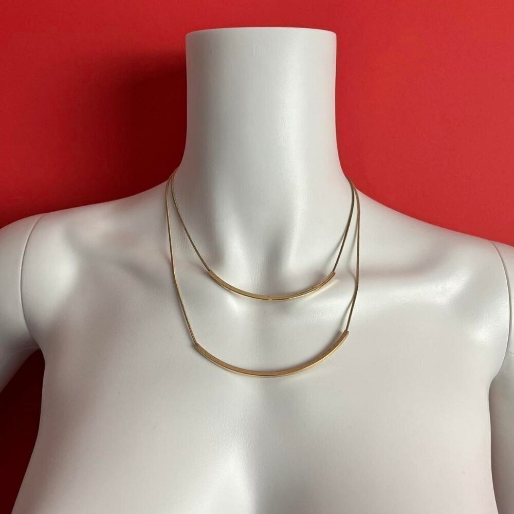 Gold stacking necklace set 💛💛​​​​​​